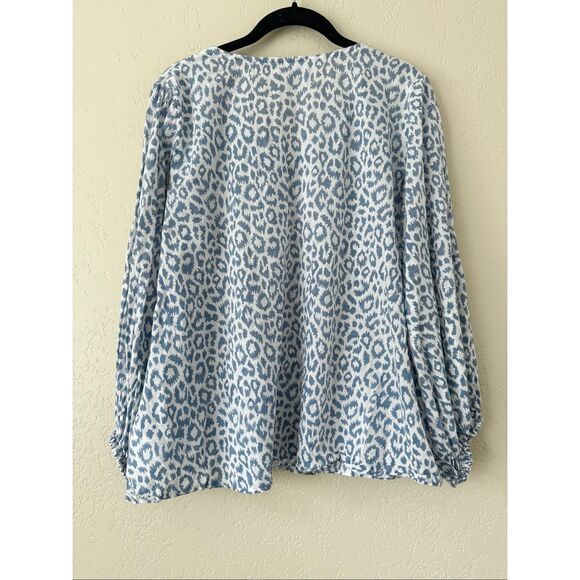 Emerson Fry India Collection Bardot Leopard Top - Picture 4 of 8